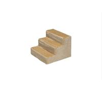 Easy Step dog stairs in beige - Removable cover - L43 cm - W41 cm - H29 cm