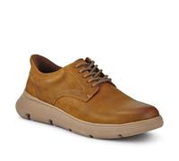 Just Step in Casual Leather Lace-Up Shoes - Tan Size 10