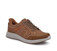 Just Step in Wide Fit Bungee-Laced Shoes - Brown Size 8