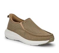 Pavers Mens Easy Step in Wide Fit Laceless Trainers Beige Size 12