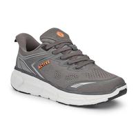 Easy Step in Wide Fit Memory Foam Trainers - Grey Size 8