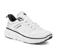Just Step in Wide Fit Memory Foam Trainers - White Size 10