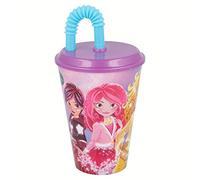 Easy Straw Cup 430 ML Hotwheels Blue FIRE