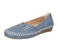Easy Street Womens Amity, Denim with Perfs, 7 Narrow