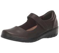 Easy Street Women's Archer Mary Jane Flat, Brown, 3.5 UK