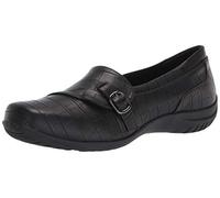 Easy Street Women's Flat Sneaker, Black Croco, 5 UK