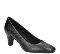 Easy Street Women's Poet Pump, Black Croco, 8 UK