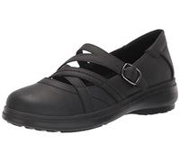 Easy Street Women's Wise Mary Jane Flat, Black/Gore, 5 UK