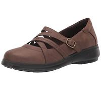 Easy Street Women's Wise Mary Jane Flat, Tan/Gore, 6.5 UK