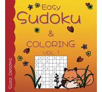 Easy Sudoku and Coloring: Vol 1: 28 Puzzles with Autumn/Fall themed pictures
