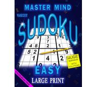 EASY SUDOKU BOOK FOR ADULTS LARGE PRINT: EASY LEVEL SUDOKU PUZZLES BOOK | 2 PUZZLES per page + step-by-step strategies and techniques | For logical and mental challenge lovers (MASTER MIND SERIES)