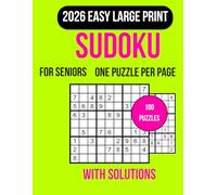 Easy Sudoku for Seniors: 100 Large print sudoku puzzles with clear layouts and full solutions designed for relaxation focus and mental clarity Ideal ... free brain training and calming entertainment