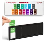 Easy-Switch Office Door Sign Featuring Changeable Insert Cards - 6 Slide-in Options Including Do Not Disturb, Meeting in Progress, Remote Work, Please Knock, Back Soon & Welcome In