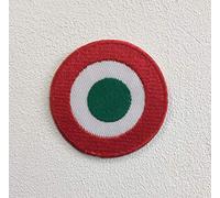 Easy Target red and Green Circle Art Badge Iron on Sew on Embroidered Patch