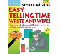 Easy Telling Time Write & Wipe: Write and Wipe! (Kumon Flash Cards)
