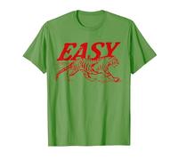 Easy Tiger Distressed Graphic Men Women T-Shirt, Men, Grass Green, Small