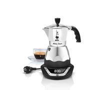 Easy Timer Electric Coffee Maker for 6 Cups ? Aluminium in Black/Grey