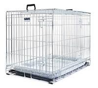 Easy To Assemble Metal Dog Cage With Cushion. Keep Your Dogs Safe During Transport & Also Give Your Pet Somewhere Protected And Comfortable At Home. (91 x 61 x 71 cm (L x W x H))