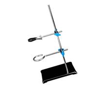 Easy to Assemble Science Laboratory Stand 30cm High Lab Equipment Holder for Secure Placement of Beakers and Flasks Laboratory Equipment Holder Stand