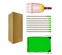 Easy to Assemble Telescopic Fruit Pickers Rod Easy Assembly Fruit Harvesters Ideal for Home Gardens and Farms Harvesting Tool