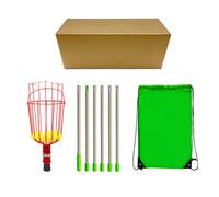 Easy to Assemble Telescopic Fruit Pickers Rod Easy Assembly Fruit Harvesters Ideal for Home Gardens and Farms Harvesting Tool