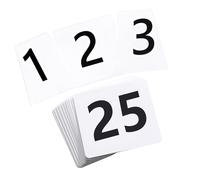 Easy to carry numbered sheet cards for restaurants and banquets wedding table number party seat arrangement