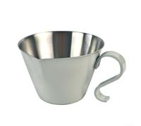 Easy to Clean 304 Stainless Steel Espresso Cup with V Spout, For Perfect Tool for Mixing Drinks and Serving Desserts