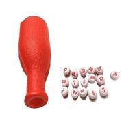 Easy to Clean Billiard Dice Cup, Red Bottle With Dice