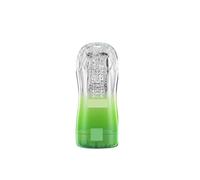 Easy to Clean Men's Relaxation Massager, Transparent Silicone Material, Relaxes Muscles to Improve Endurance, Small and Portable(Green)