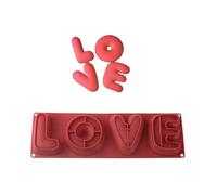 Easy to clean silicone cake molds elegant love letter and flexible silicone cake mold for rings sweet things