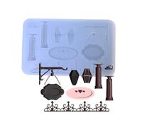 Easy to Clean Silicone Mold Garden Accessories Shaped Elegant Jewelry Accessory Making for Craftsmen Garden Mold Set