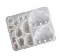 Easy to Clean Silicone Mold Star Moons Cloud Teardrop Mould Handmade Jewelry Accessory Making Mould for Craftsmen Food Grade Silicone Pendant Mold