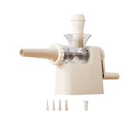Easy to Cleaning Sausage Stuffer Hand Operated for Homemade Sausages Multiple Nozzles Included Stable Nonslip Base Manual Filler Multiple Nozzle Easy Nonslip Sausage