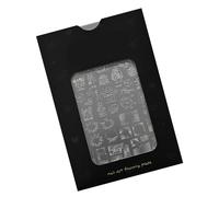 Easy to Cleaning Stainless Steel Nails Stamp Transfer Plate for Professional and Personalize Nails Artists Art Transfer Plate