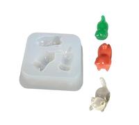 Easy to Demold Silicone Mold Three Cats Accessories Epoxy Resin Jewelry Accessory for Craft Lovers Handmade Accessories