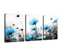 Easy to Hang Premium Canvas for Vibrant Canvas Wall Art, Modern Salon Decor with Abstract Floral Design, Water Resistant Durable Artwork for Home Deco