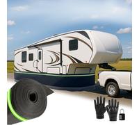 Easy-to-Install RV skirting, for Winter Mobile Home Exterior Walls, Wind and Snow Protection, Suitable Travel Trailers, RVs Fifth Wheel Trailers 2.6ft High 49ft/15mLength