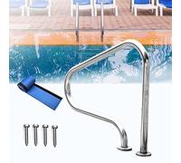 Easy to Install Swimming Rail Pool Grab Bar, Suitable for Inground Pools, 1.5mm Thickness, Safe Support for Easy Access