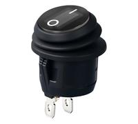 Easy To Installion 2 Position Round Rockers Switches 2 Pin With Oil Resistance Accessory For Home And Industrial Use Home Appliance Switches