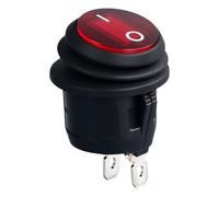 Easy To Installion 2 Position Round Rockers Switches 2 Pin With Oil Resistance Accessory For Home And Industrial Use Without Light Rocker Switches