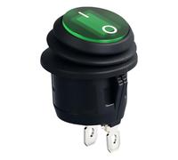 Easy To Installion 2 Position Round Rockers Switches 2 Pin With Oil Resistance Accessory For Home And Industrial Use Without Light Rocker Switches
