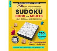 Easy to Medium Sudoku Book 750 Puzzles to Challenge Your Mind: Perfect for Regular Players, 6 Puzzles per Page, 750 Sudoku & Solutions, 8.5 x 11 in (6 ... Page | 750 Sudoku + Solutions | 8.5 x 11 in)
