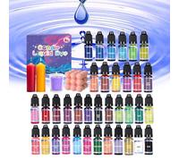 Easy to Operate: with Our Candle Color Dye, Achieve Deeper and Richer Colors for Your Candles. Unlike Discomfortt Chips, It's Easy to Use Before Melting in Wax. Control Dosage by Adding Drop by Drop,