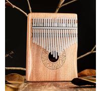Easy to Play 21 Key Kalimba Thumb Crafted from Mahogany, Great Starter Kit for Musicians (Wooden)