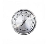 Easy to Read Pointers Type Instrument for Barometric Pressure Temperature Silver Metal 90mm Analog Gauges for Home Metal Frame