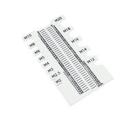 Easy To Read Scale MultipurposeLightweight 32g Screw Measuring Device Suitable For Industrial Projects 150mm Length Portable Screw Gauge