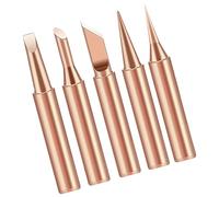 Easy to Replace 5Pieces Brass Soldering Iron Tip Suitable for Circuit Board and Appliance Repairs Small Appliance Fixes Professional Welding Tip