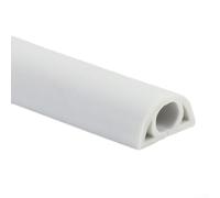 Easy to Spot Floor Cable Protection Cover for Exhibition Spaces, 1M Length, Sturdy Design (D20-white)