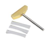 Easy to Use, Accurate Adjustment, Fret Press Caul Alloy with 3 Brass Radian Inserts for Electric Guitar Bass Luthiers