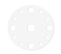 Easy to Use Acrylic Template with Cutout, 40cm, Round Holes | Clear, Transparent, carpentry Template, for Workshop